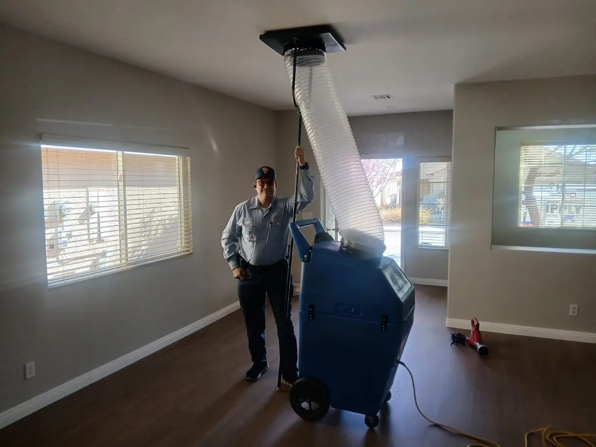 Professional Dryer Vent Cleaning work inside a Benbrook home